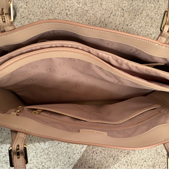 Tory Burch Pink Leather Tote Bag - Picture 4 of 5